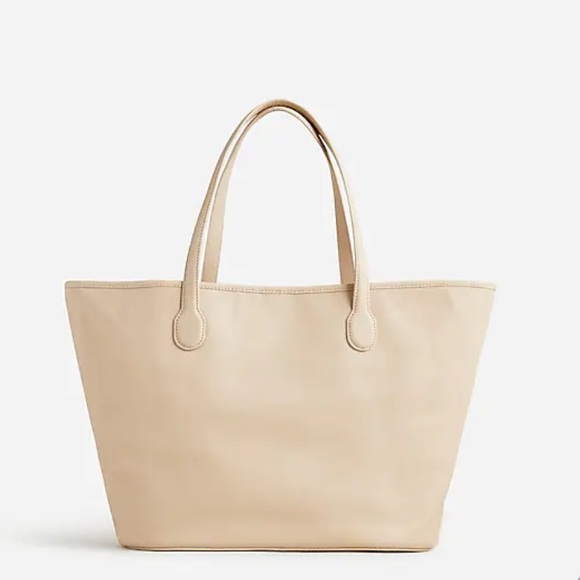 J. Crew NWT Berkeley Tote in Leather - Macadamia